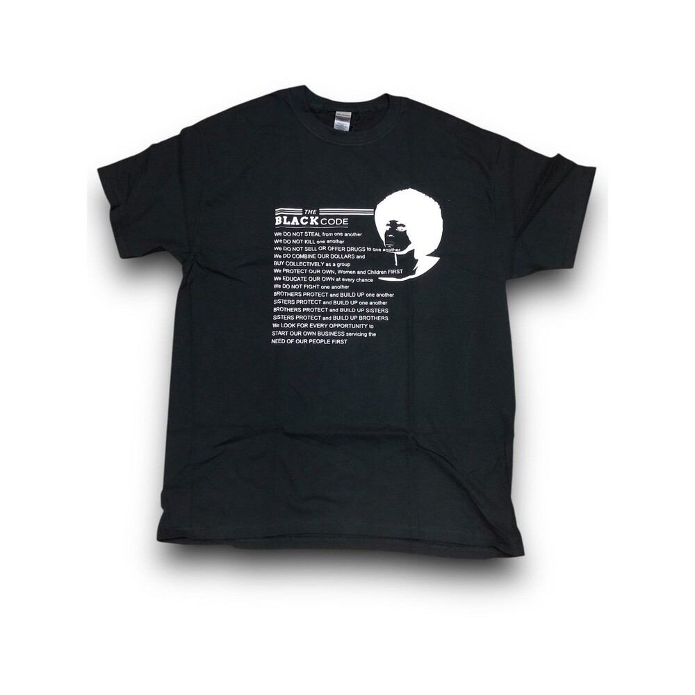 Women's "The Black Code" Graphic T-Shirt - Large